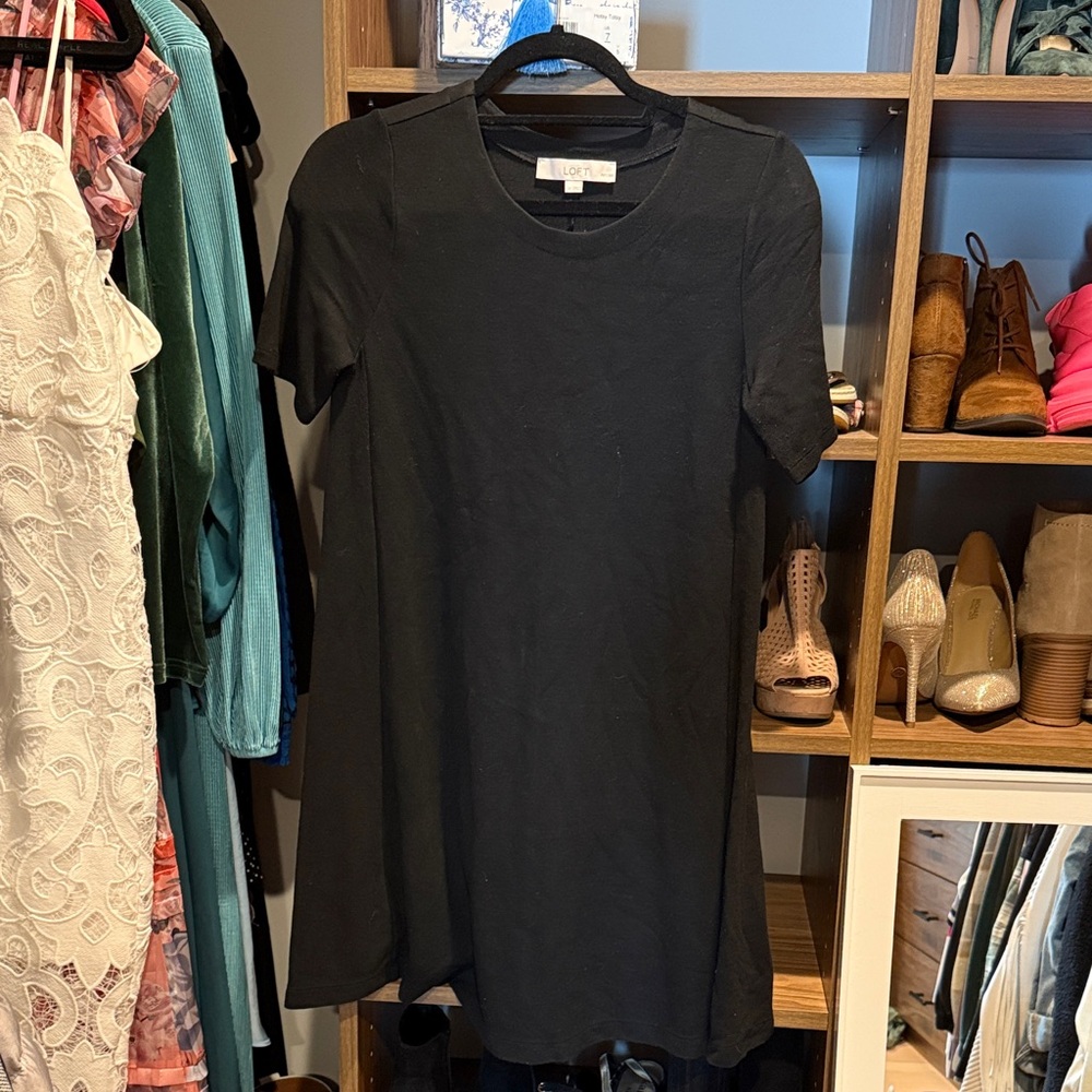 LOFT Black Mini Dress